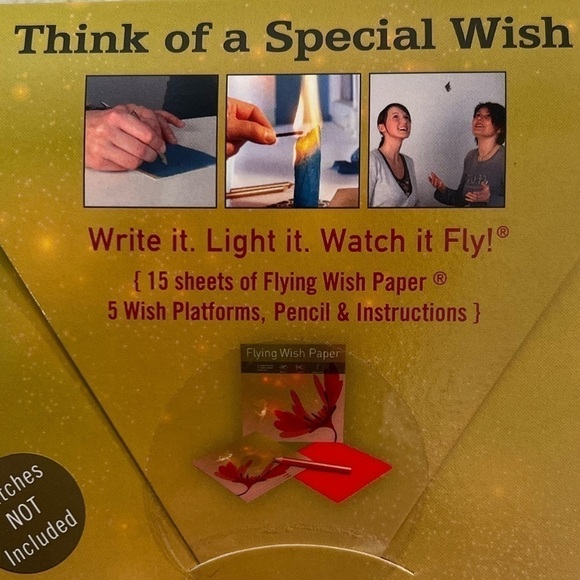 Flying Wish Paper “Fairy Garden” Whimsical Wish Kit - Picture 3 of 3